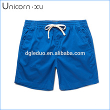 Blue stretch-cotton board shorts quick dry promotion swimming shorts